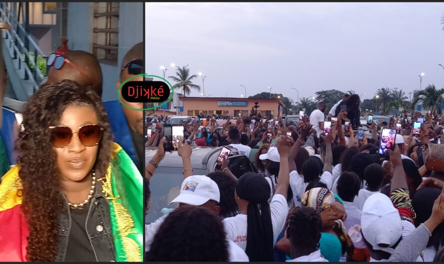 Mariam Ba Lagaré accueillie par une foule de fans à Conakry !